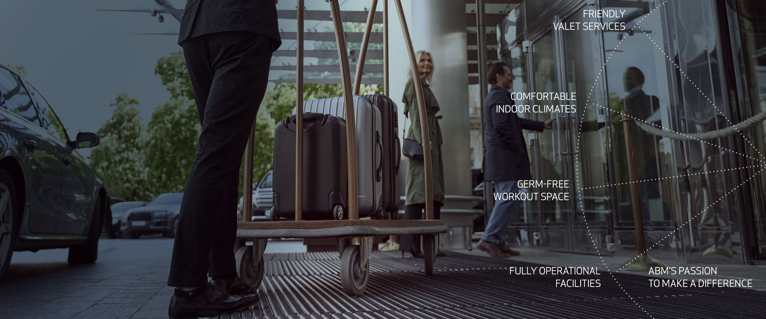 hospitality facility services with ABM