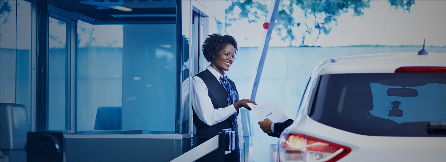 ABM parking management employee